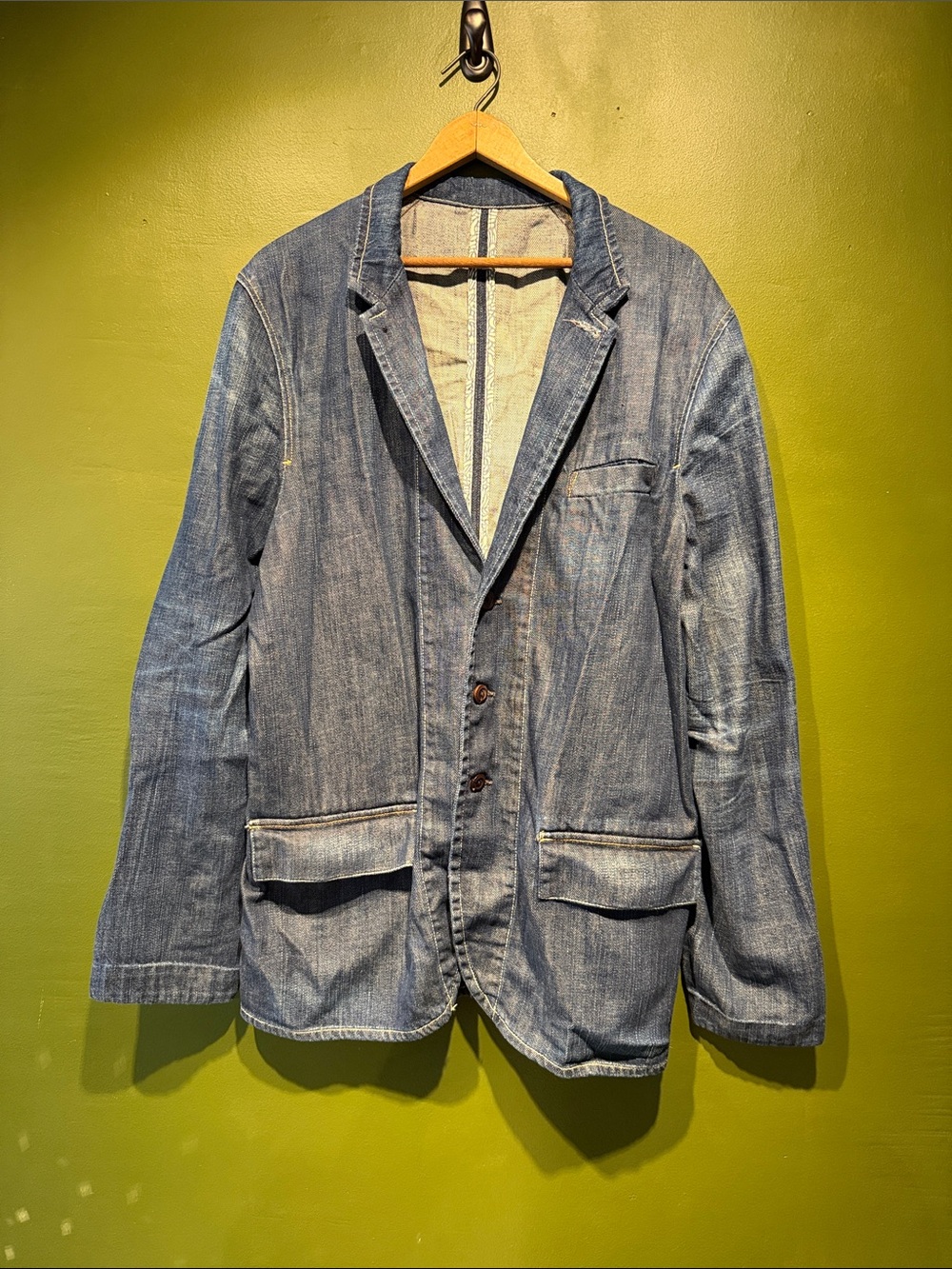 Vintage Levi’s Capital E Casual Denim Blazer Jacket in Faded Blue